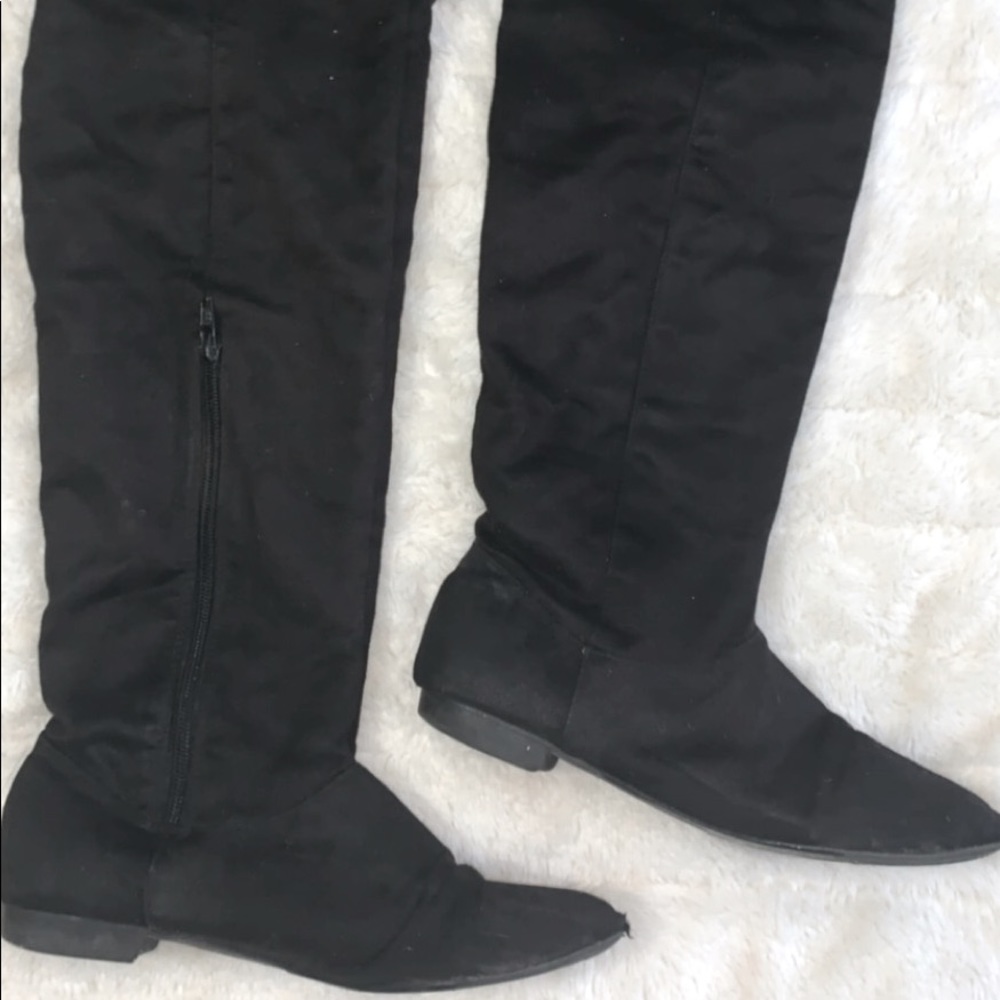 Black Knee High Boots